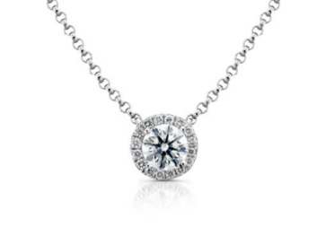 necklace with diamond stone
